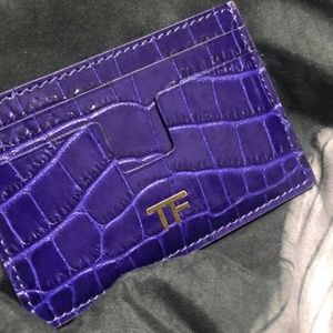 Tom Ford Card Case Electric Purple